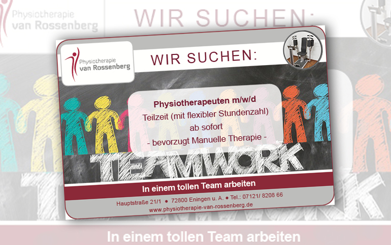 Physiotherapeut (m/w/d) gesucht